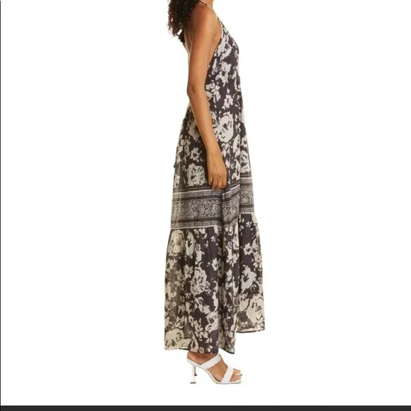 NWT Ba&sh Downtown Floral Mixed Print Cotton Maxi Dress small - Picture 4 of 13